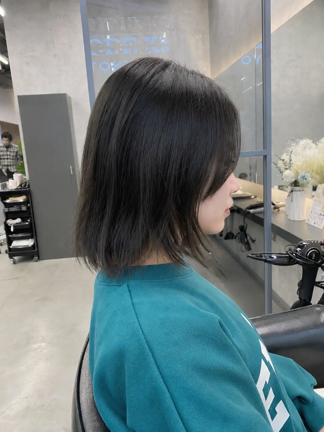 重さを整えて、軽やかなコンパクトショートへの施術前